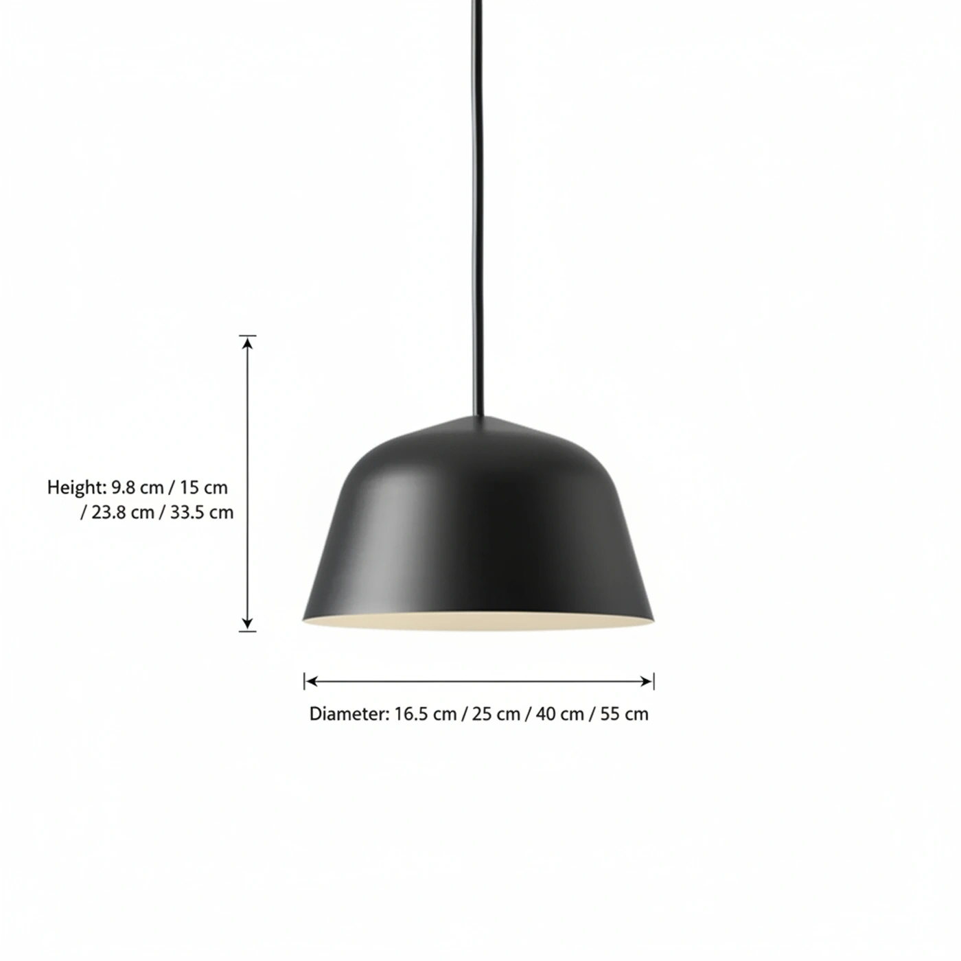 Eros pendant light dimensions