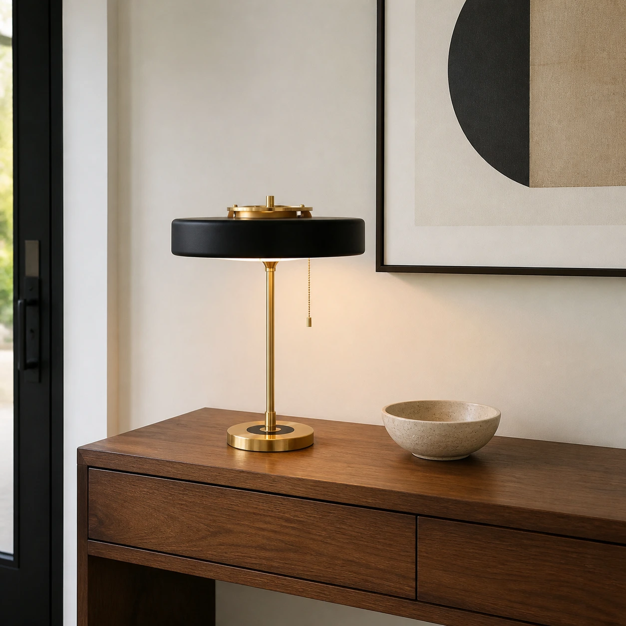 Black entry console