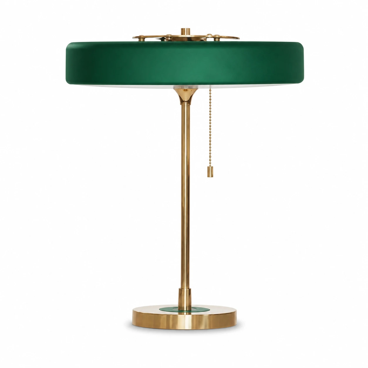 Green Revolve table lamp on a white studio background