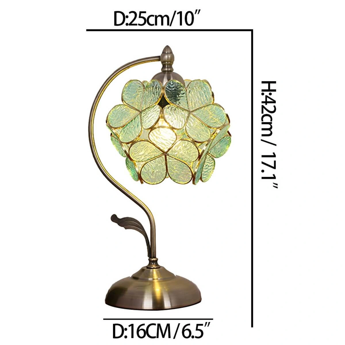 Tiffany table lamp dimensions
