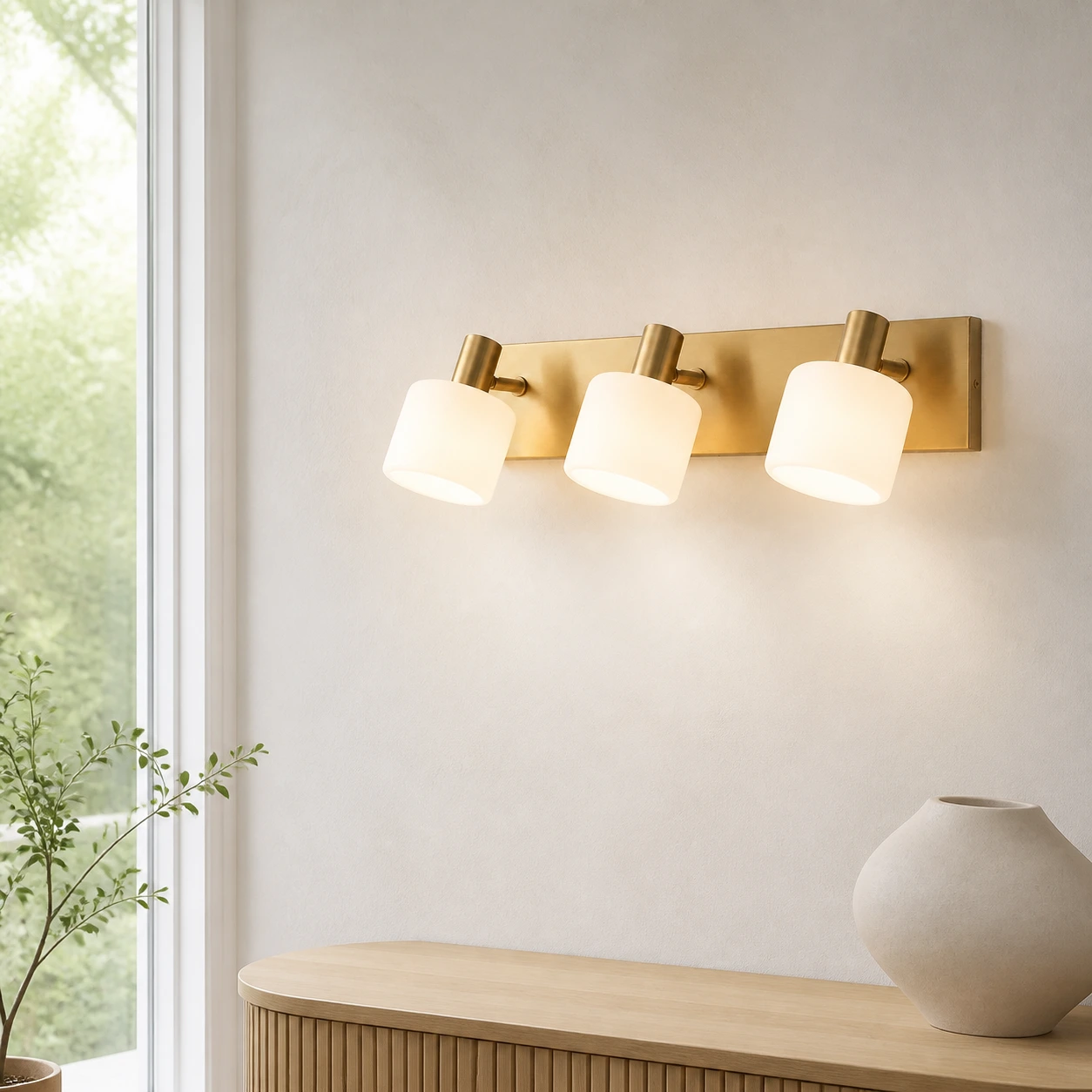 Modern Cylinder 2-Lights Porcelain Wall Sconce image 8