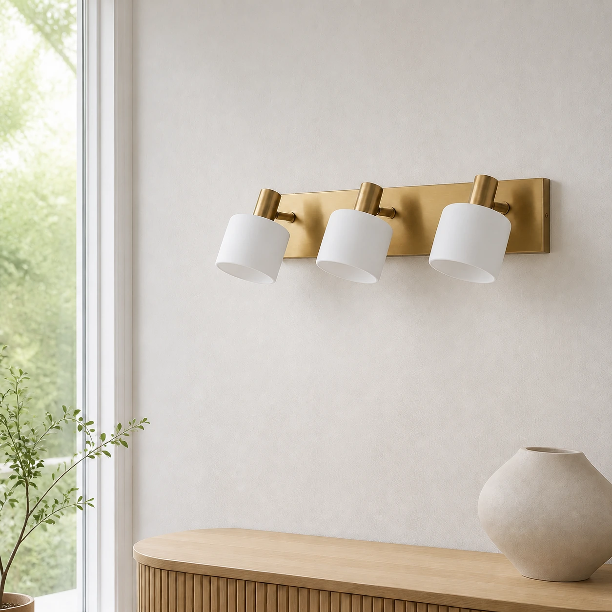 Modern Cylinder 2-Lights Porcelain Wall Sconce image 9