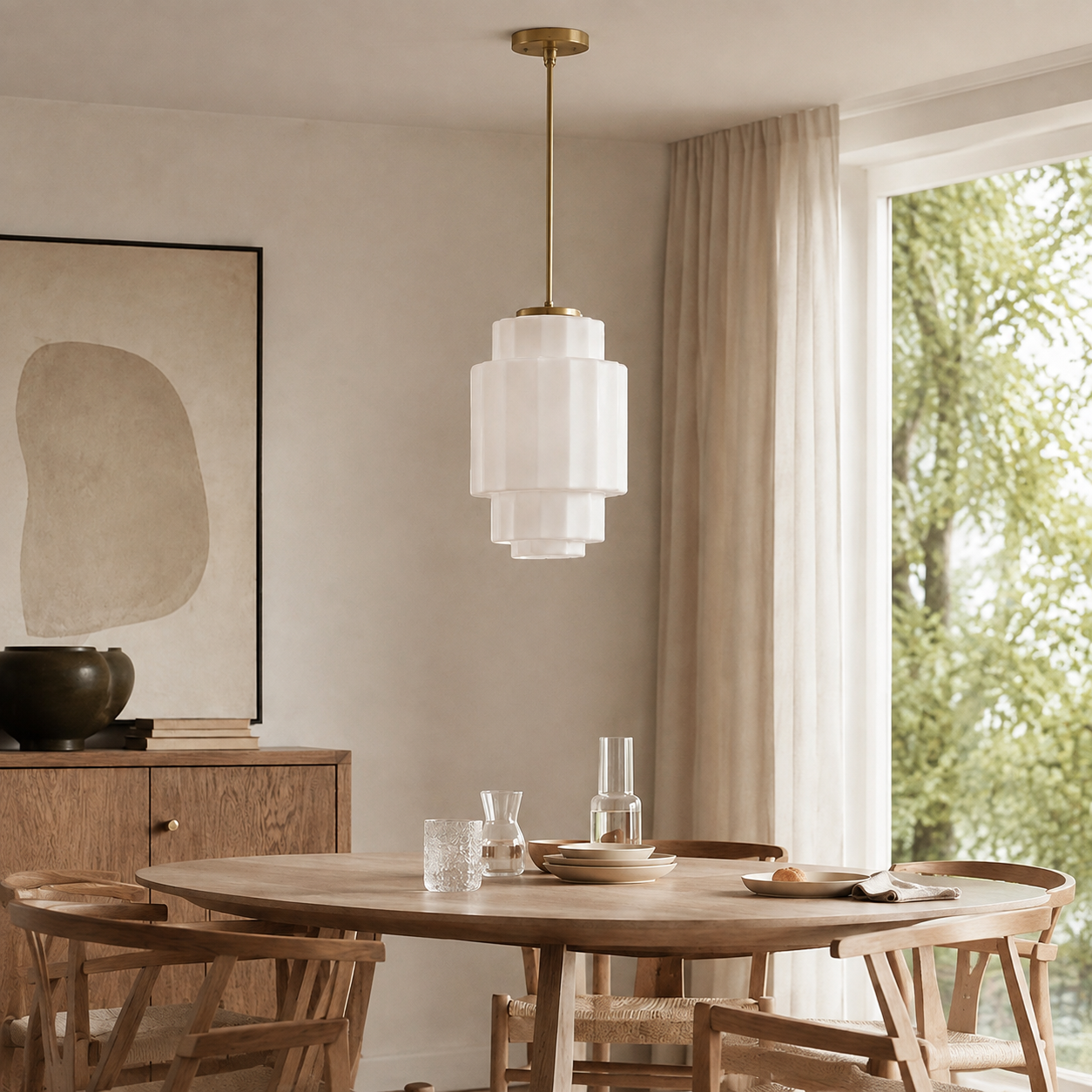 Tall SKU pendant light off