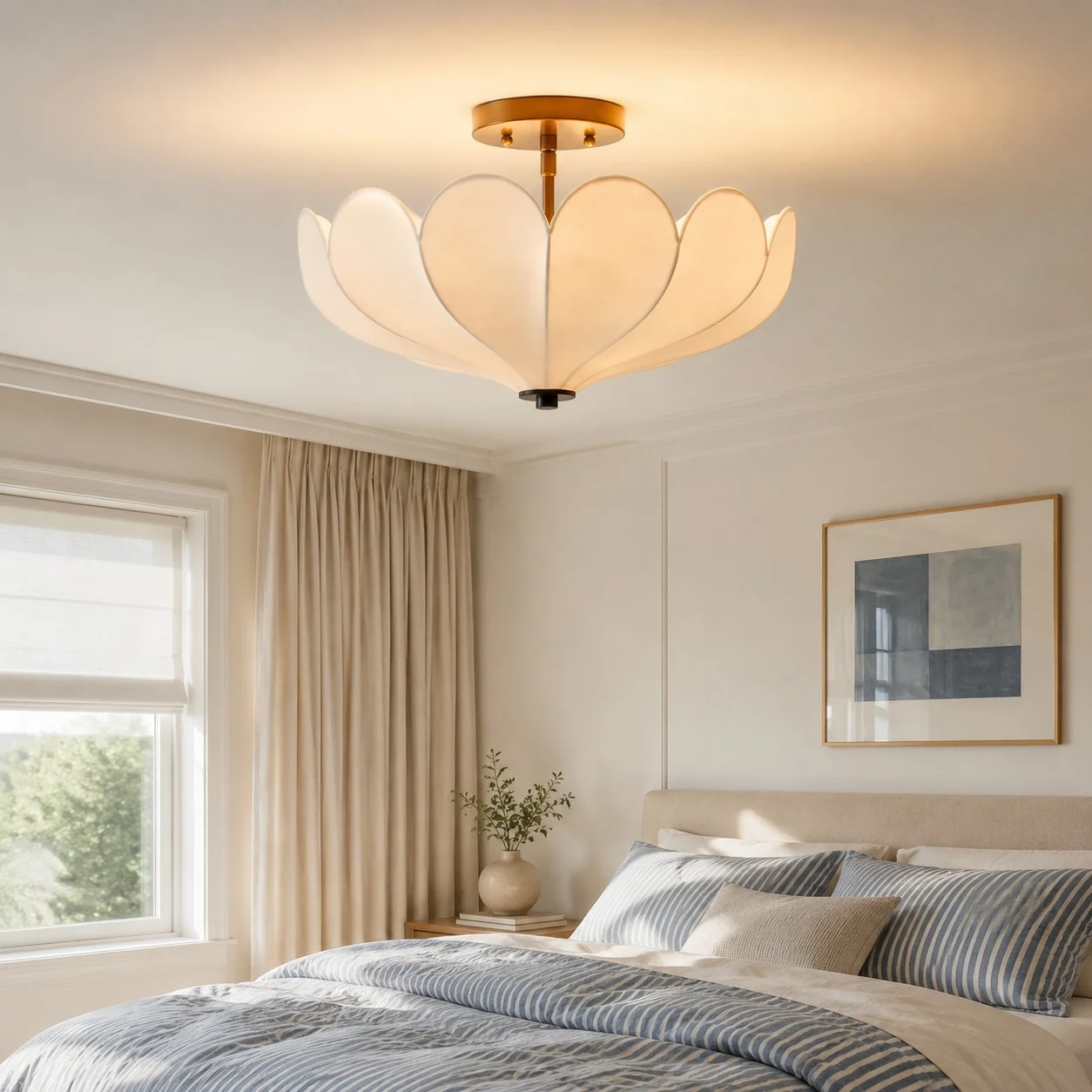 Inigo ceiling light in a bedroom