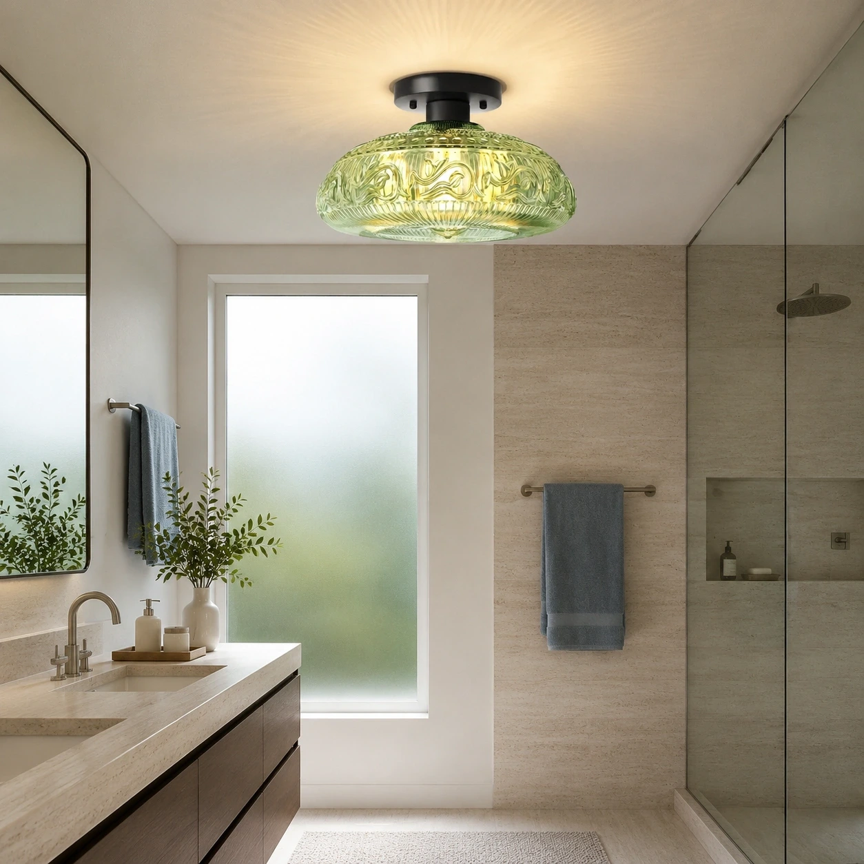 Jules ceiling light in a Nordic entry