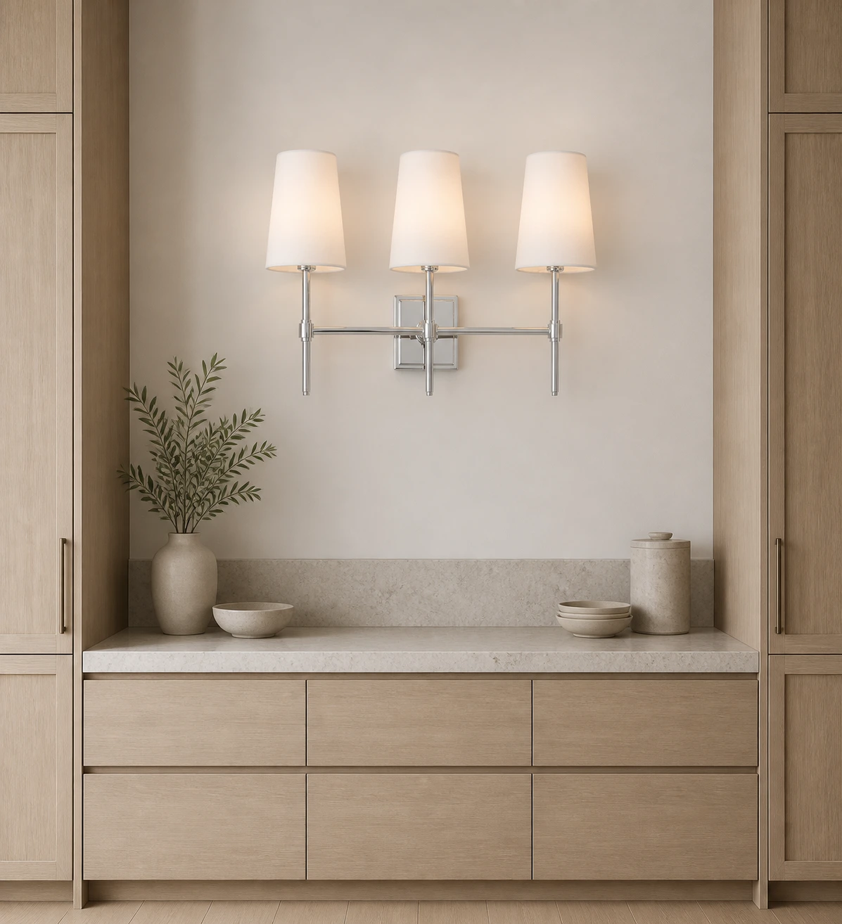 Remy wall light in a modern kitchen niche