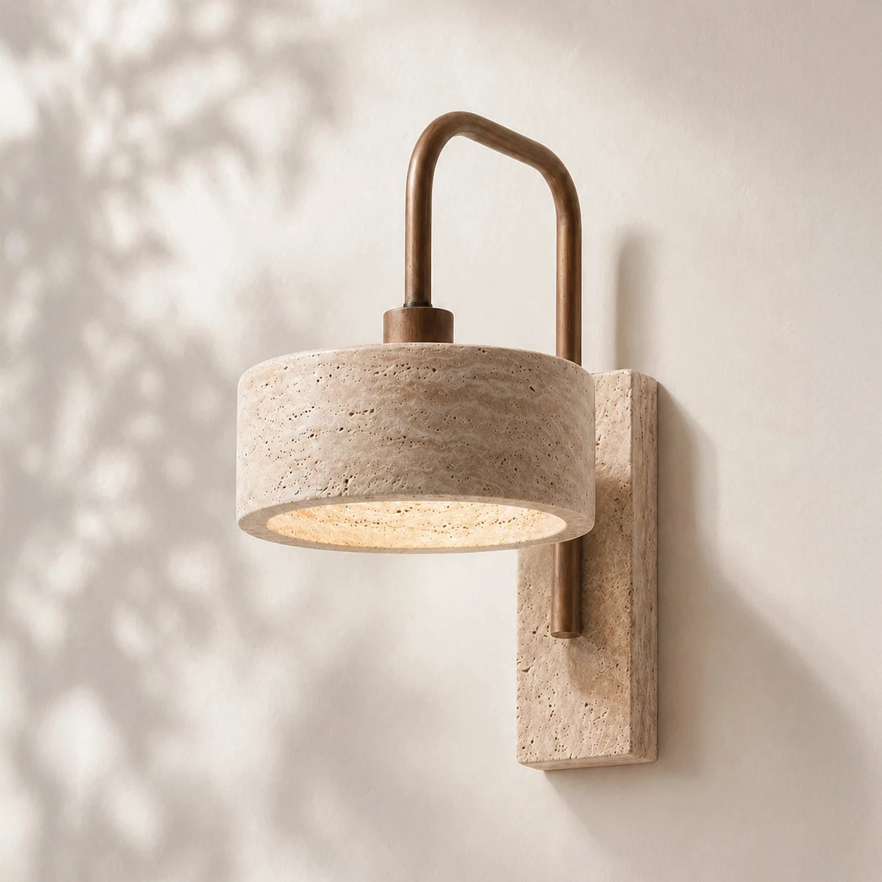 Travertine Cylinder / Stone · on