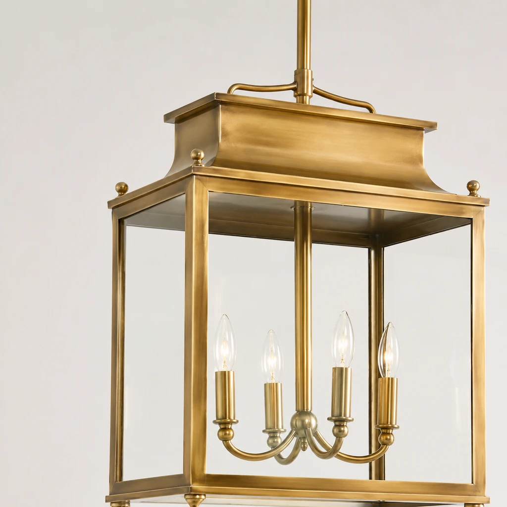 Makhai Industrial Outdoor Lantern Glass Pendant Light - 10 detail cap finial