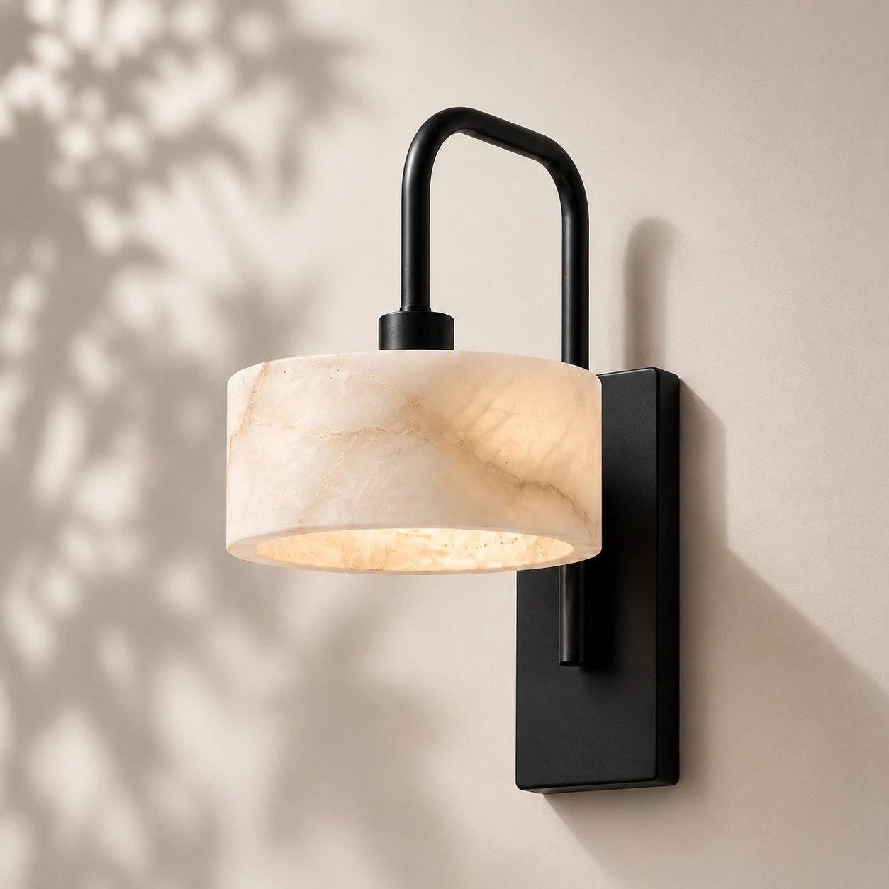 Alabaster Cylinder / Metal · off