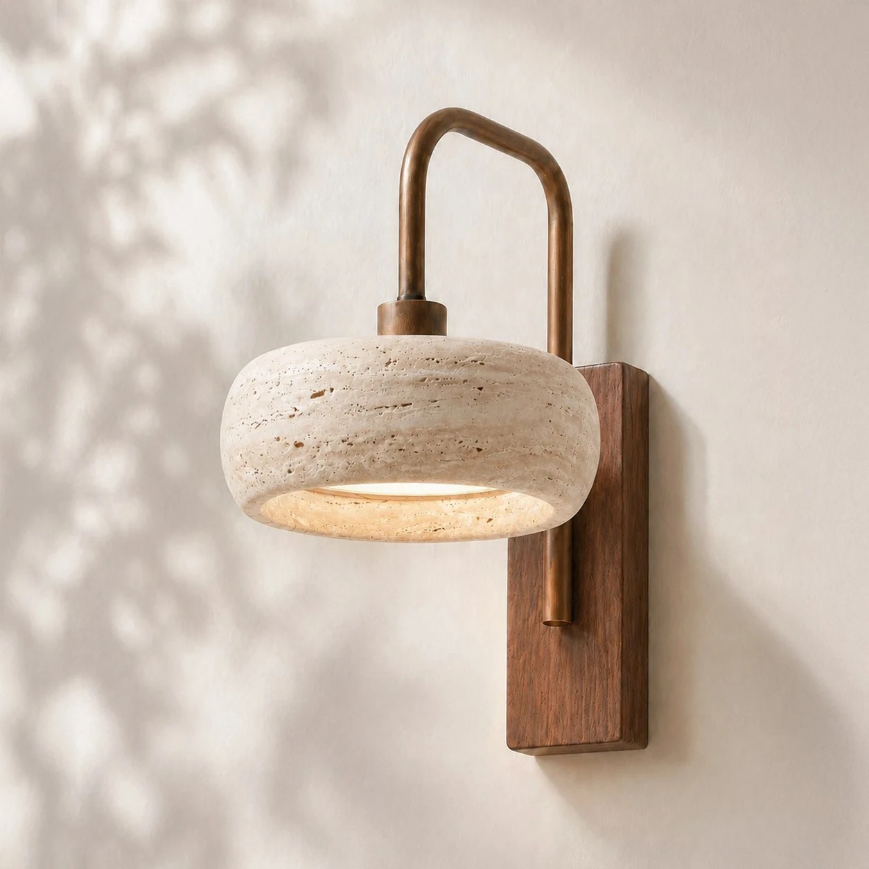 Travertine / Walnut · off