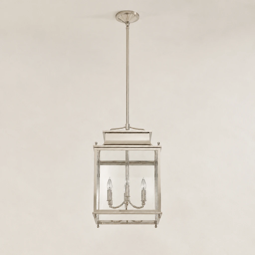 Makhai Industrial Outdoor Lantern Glass Pendant Light - sku polished nickel off
