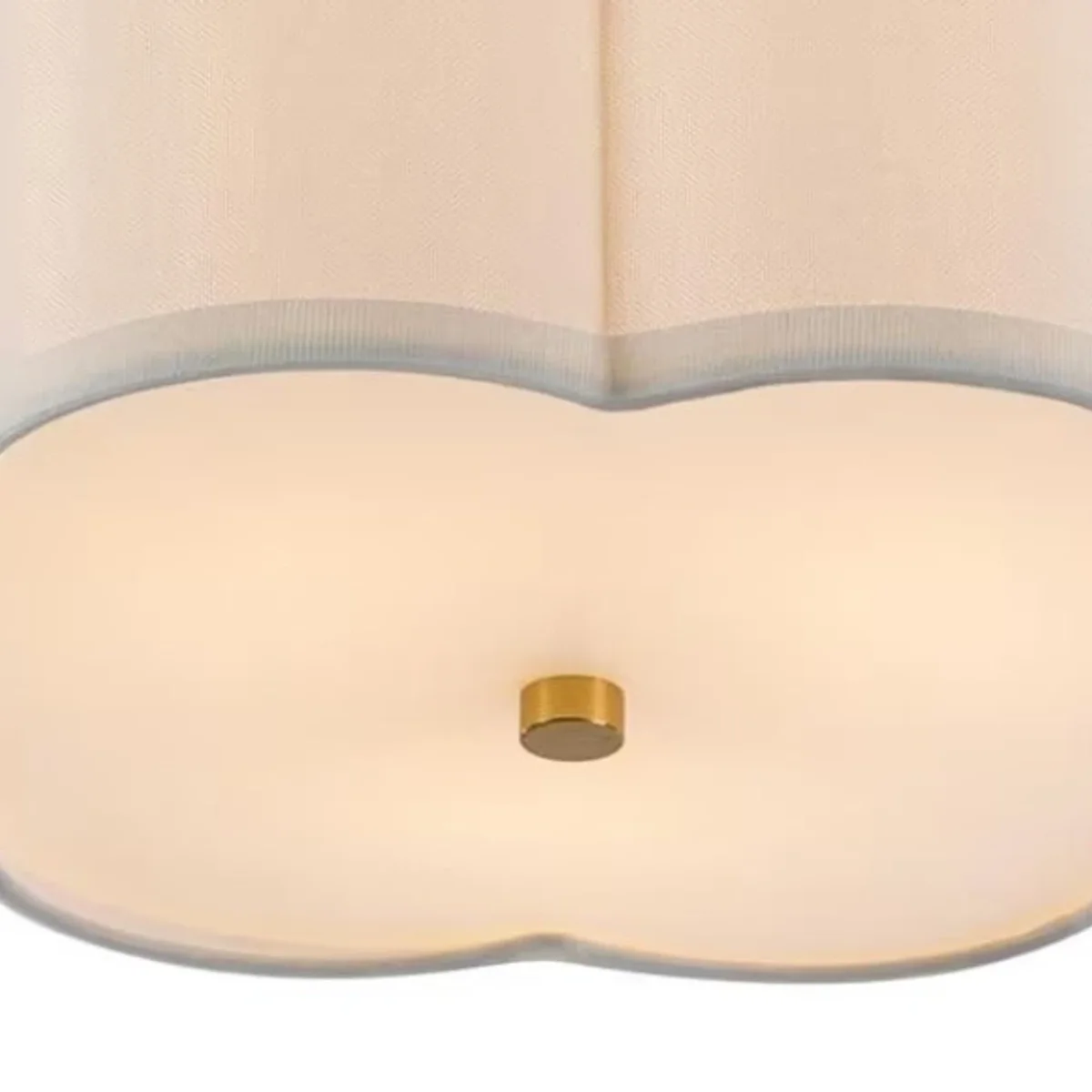 George Modern Fabric Petal Ceiling Light - detail diffuser