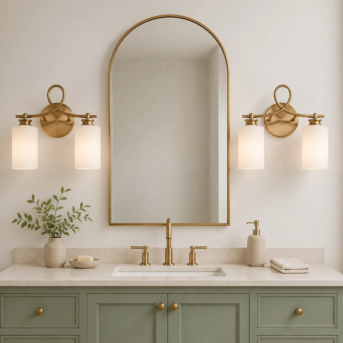 Loom Vanity Light - bathroom 3