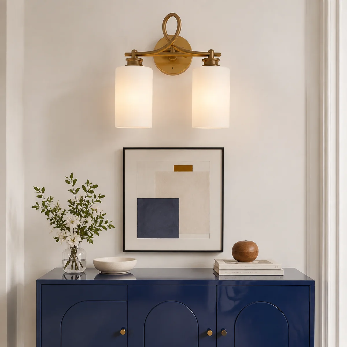 Loom Vanity Light - entryway