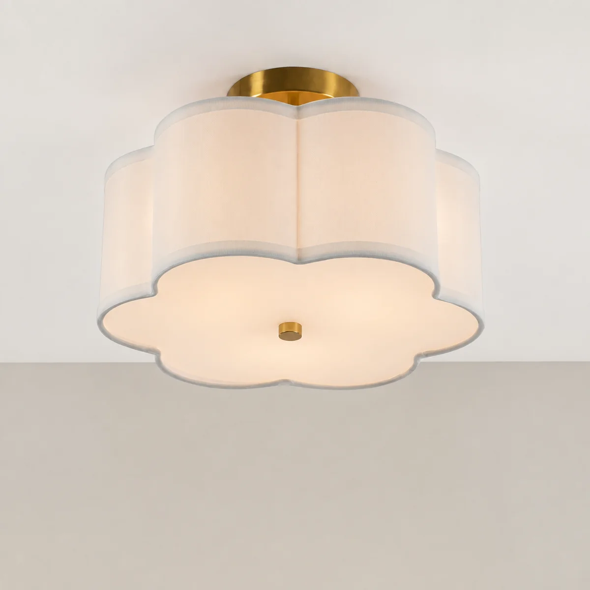 George Modern Fabric Petal Ceiling Light - sku