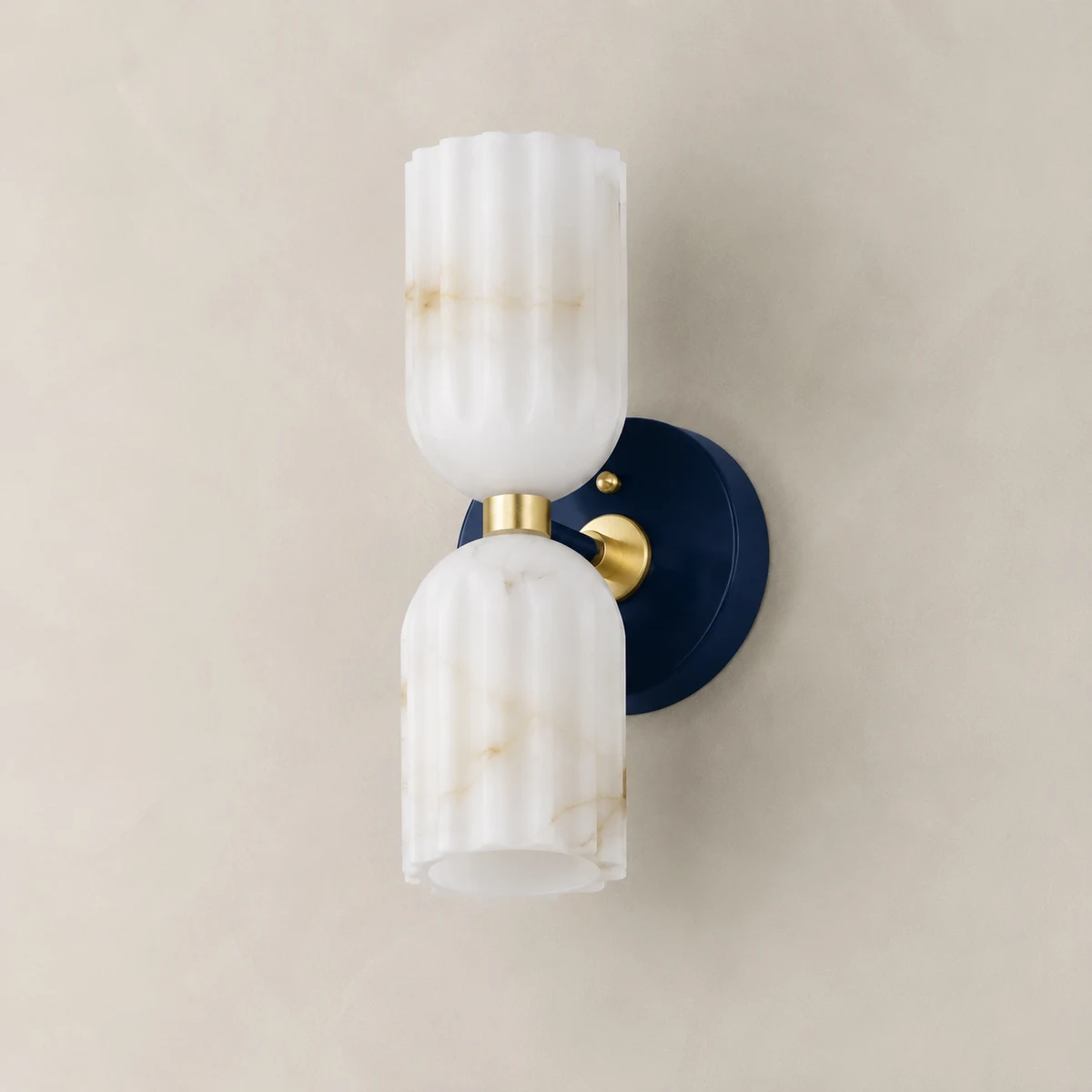 Navy Blue & Brass