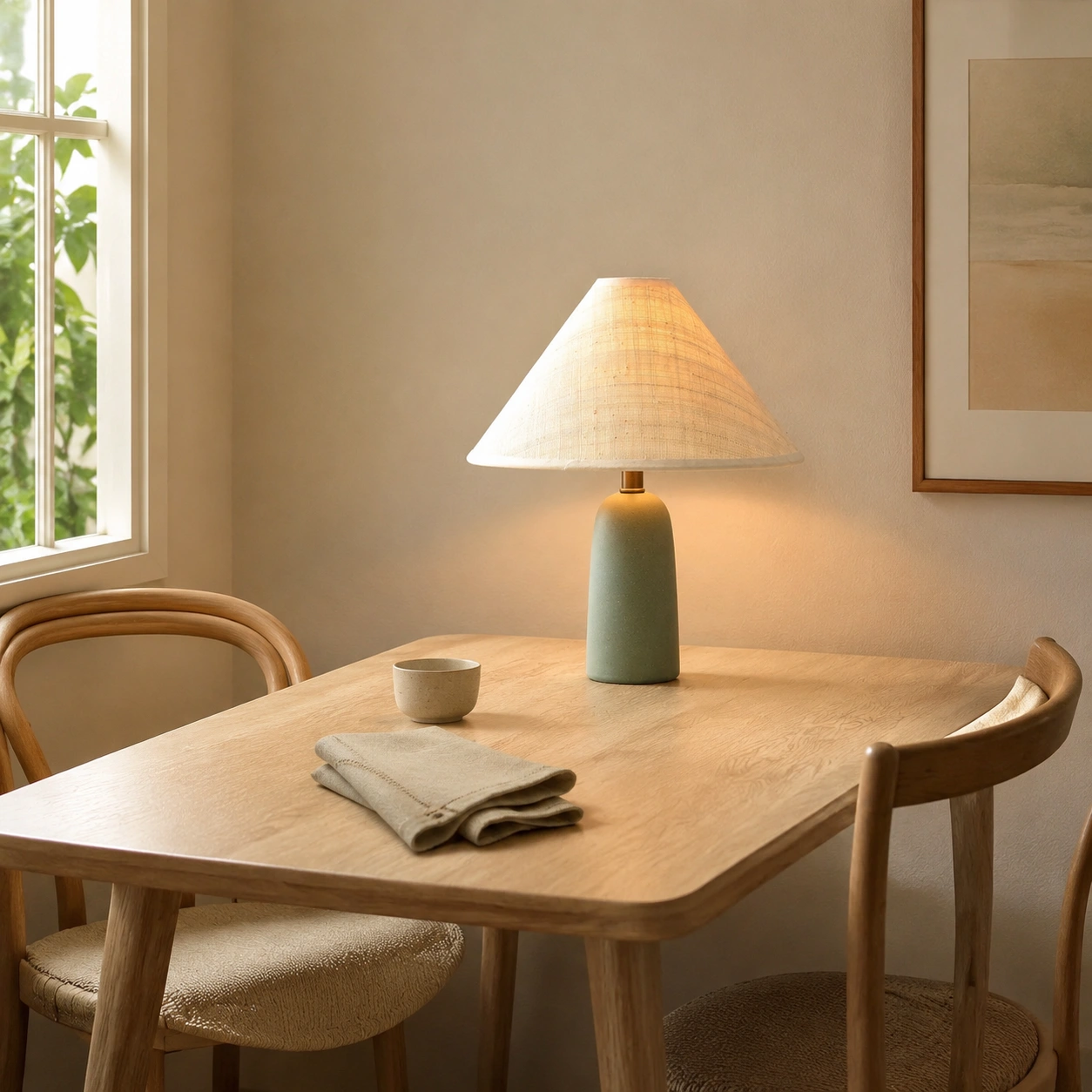 Breakfast table scene