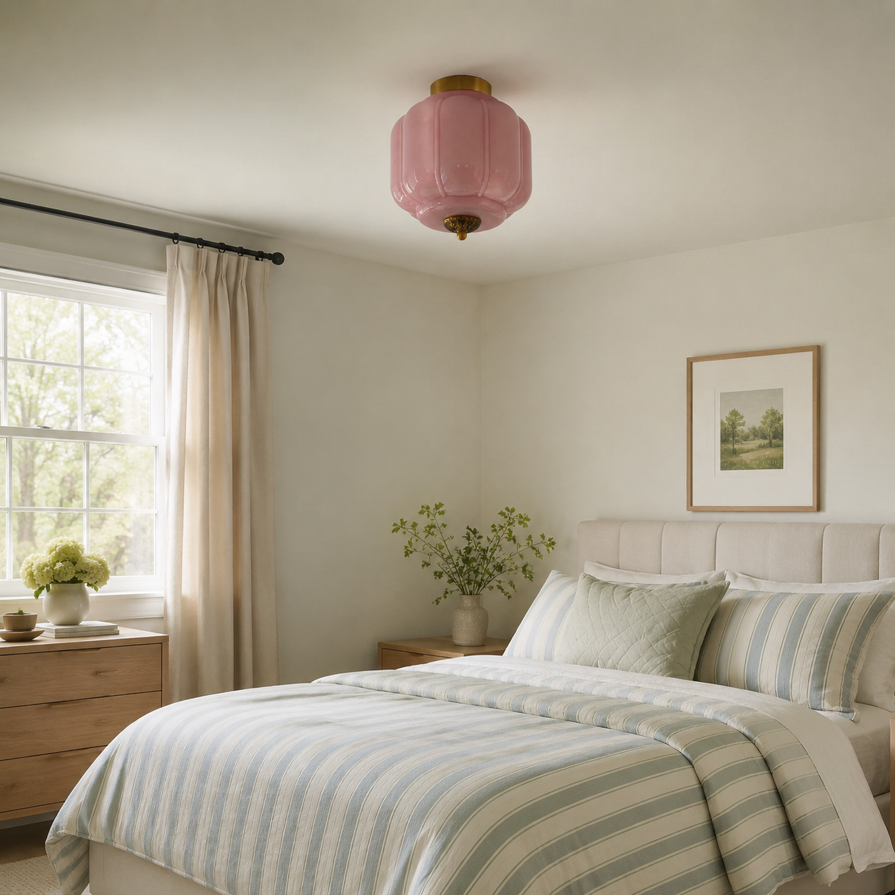 scene bedroom pink