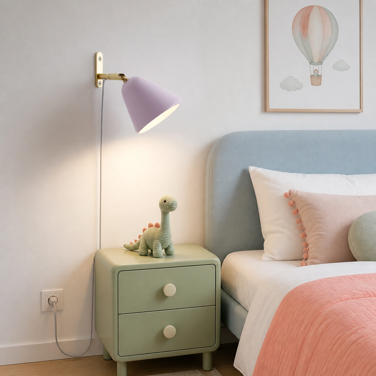 kids bedside blush switched on