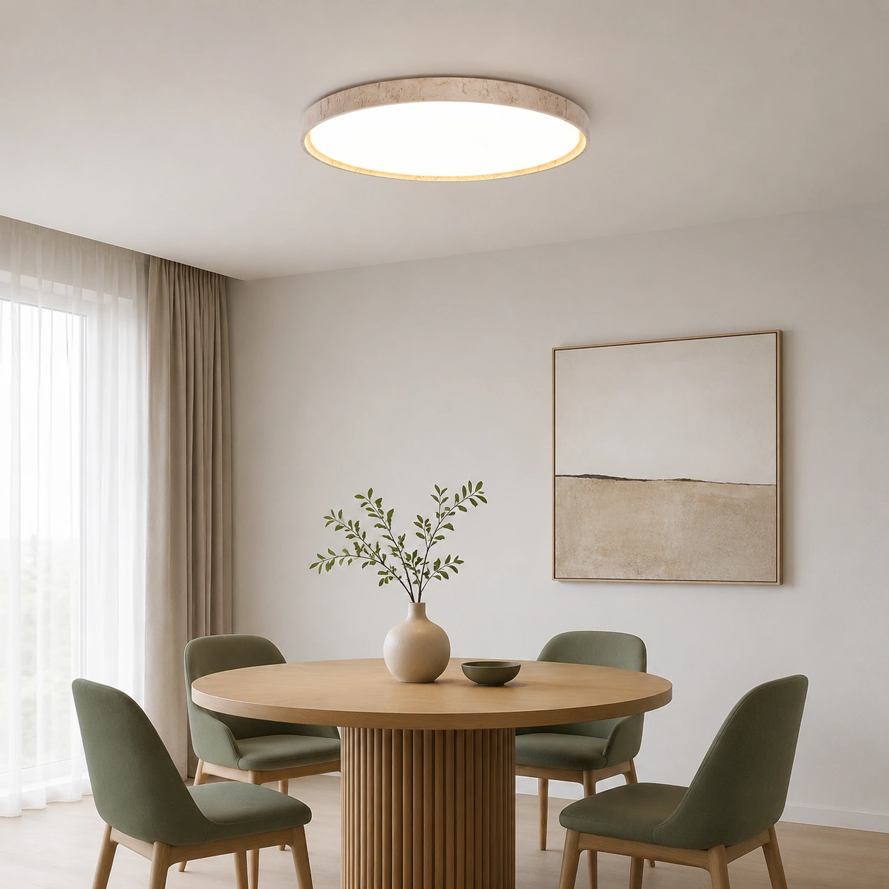 Oro ceiling light in a Nordic dining room