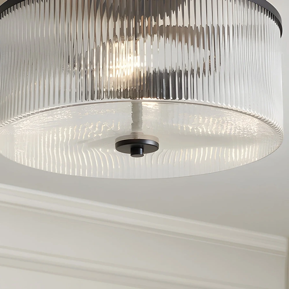 Close detail of black finish and bottom finial