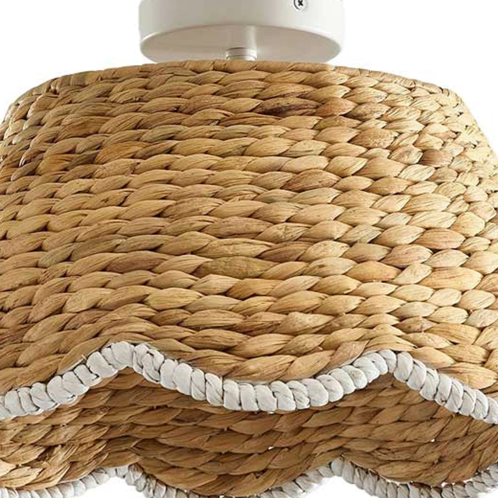 Handwoven rattan detail