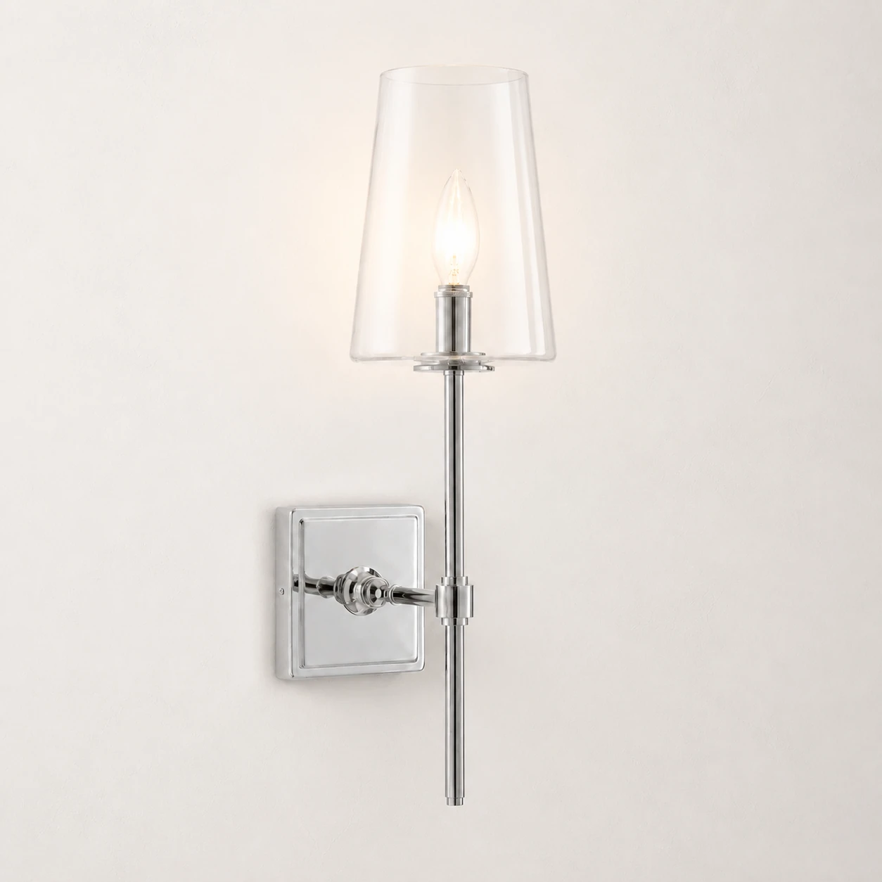 Yve Modern Glass Wall Sconce sku