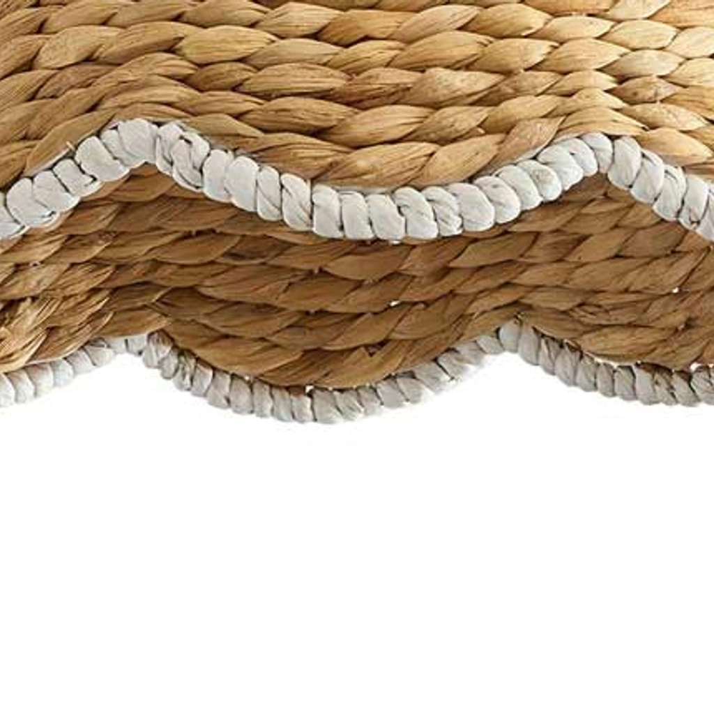 White braided scalloped trim