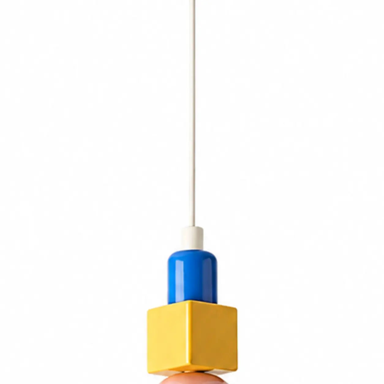 White cable and colourblock fitting