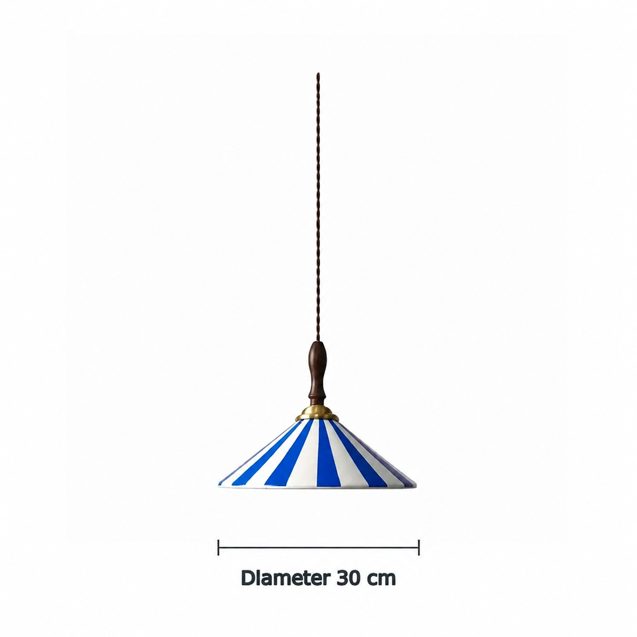 Solenne striped ceramic pendant diameter 30 cm