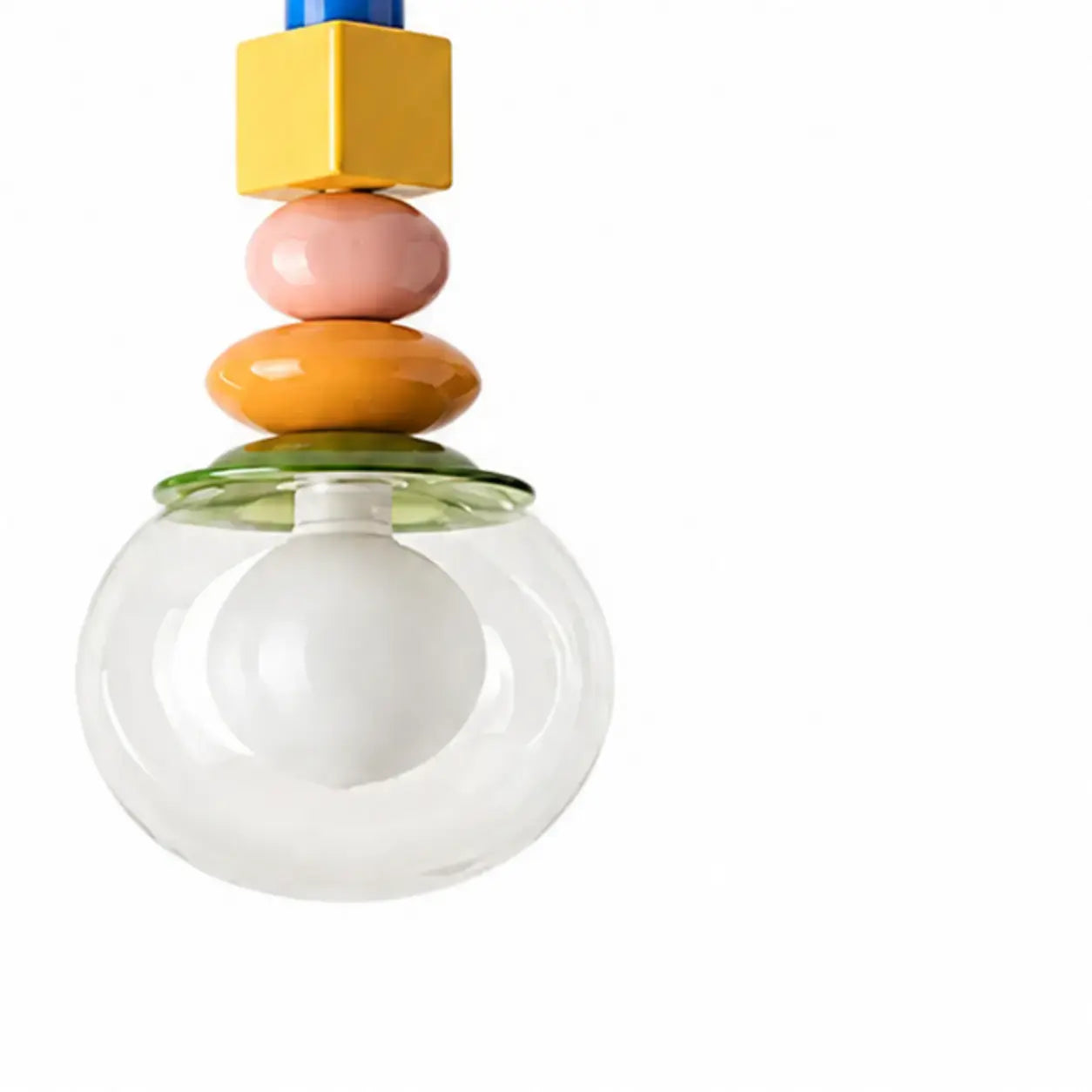 Clear glass globe and G9 bulb