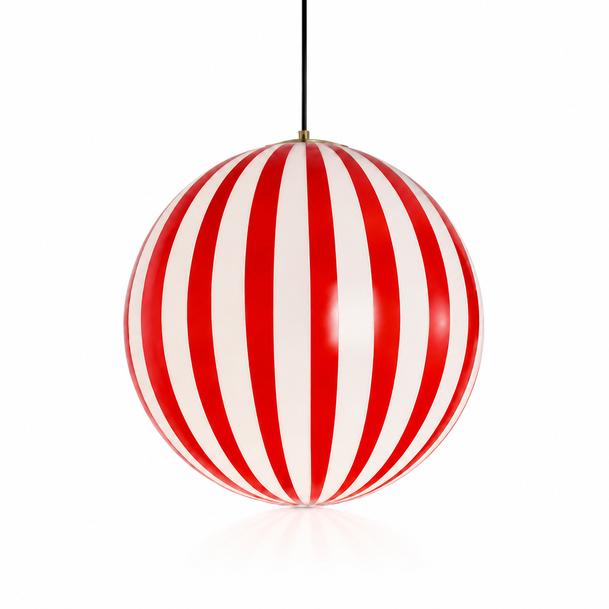 Red striped globe