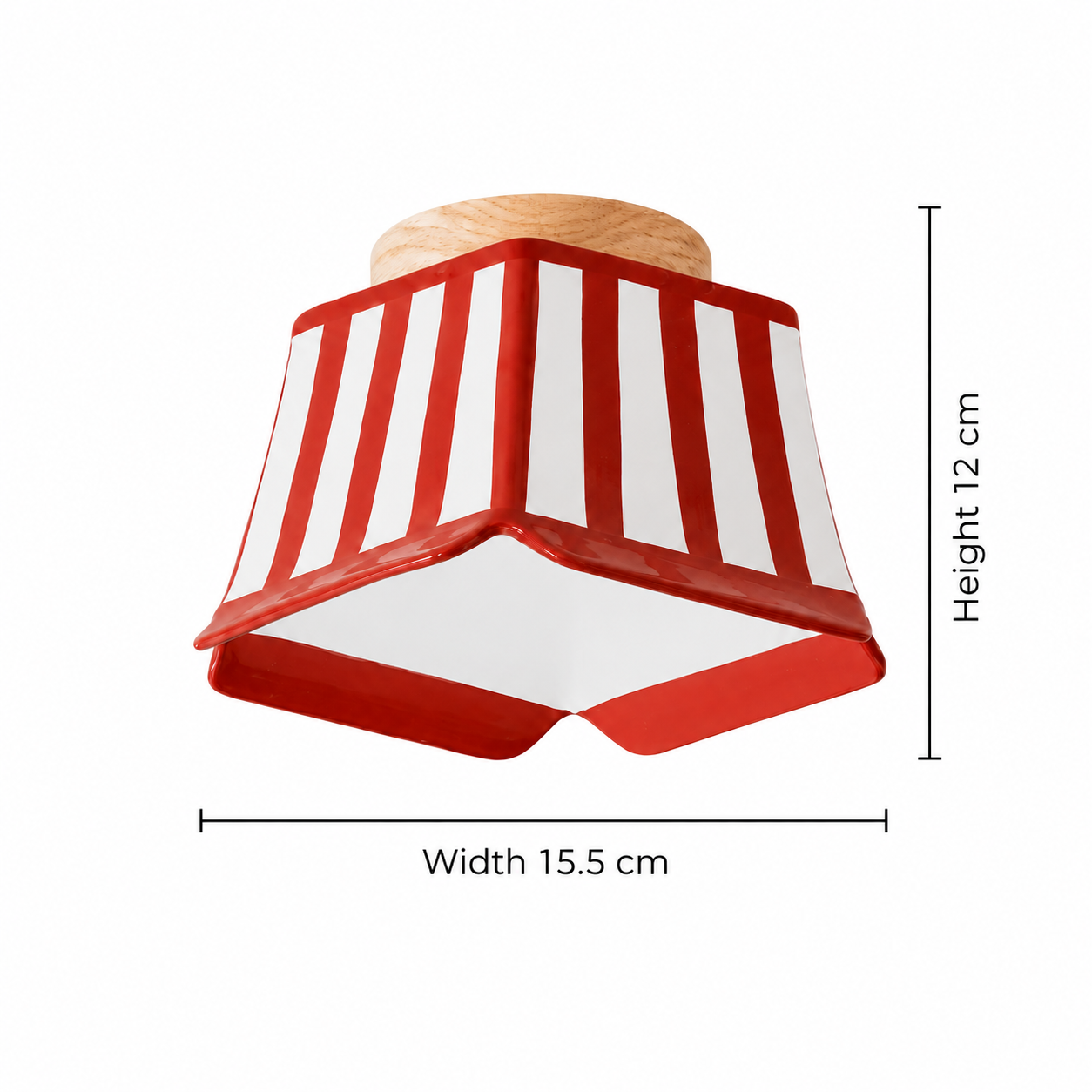 Celeste width 15.5 cm and height 12 cm
