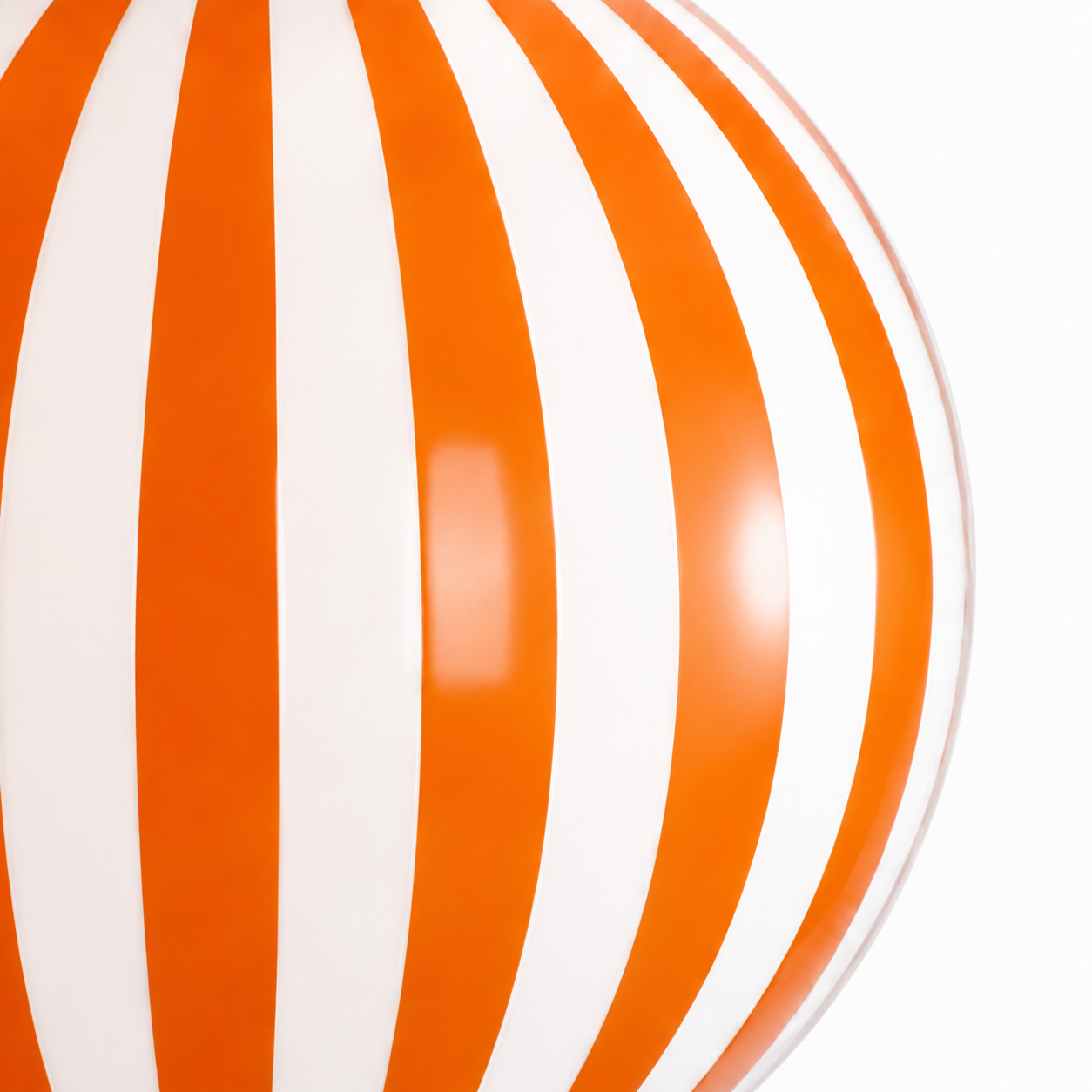 Glossy striped glass detail