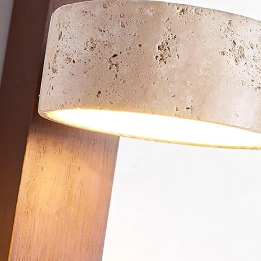 Travertine shade texture detail