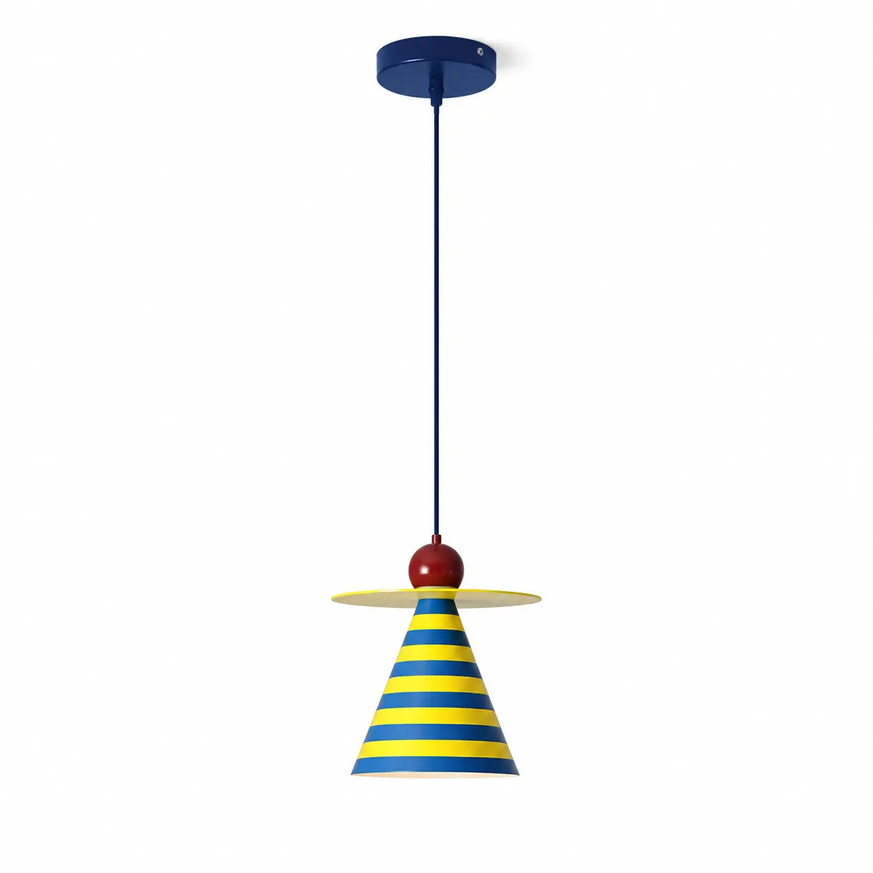 Blue + Yellow Stripe / DIA 18 cm