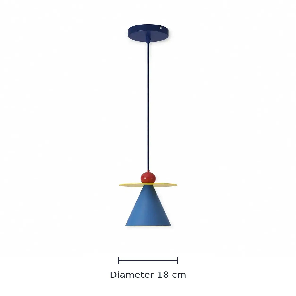 Zelara pendant light diameter 18 cm measured to the product edges