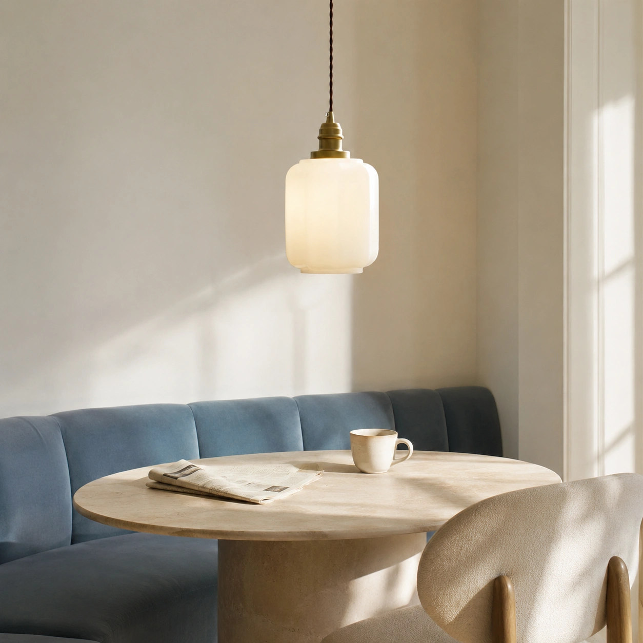 Thoosa pendant in a modern light-luxury interior