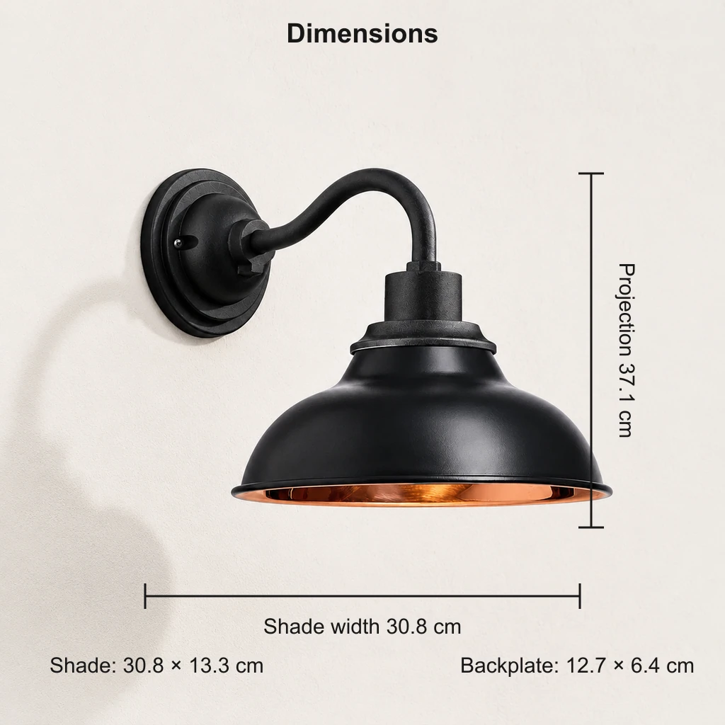 Rowen wall sconce dimensions in centimetres