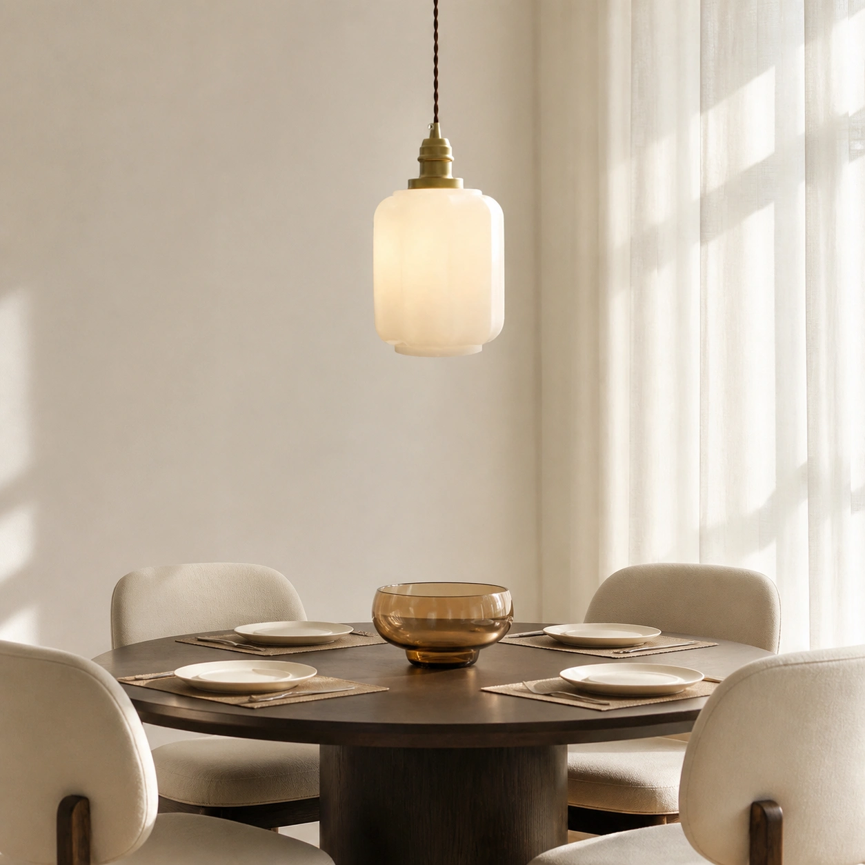 Thoosa pendant in a modern light-luxury interior