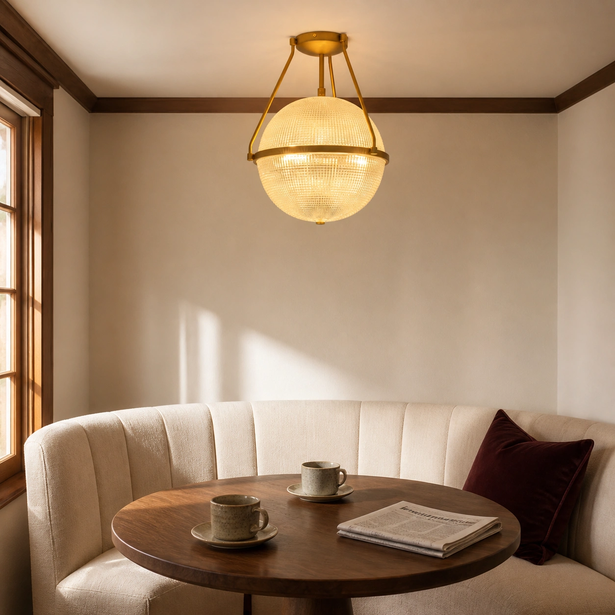 Breakfast Nook with Sven ceiling light