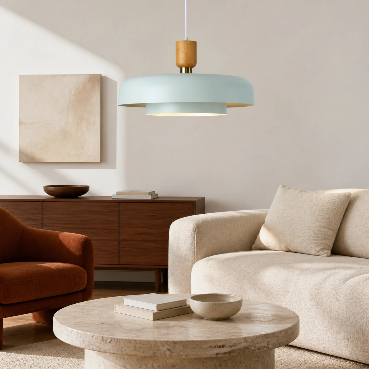 Living room, Light Blue 2 Layers