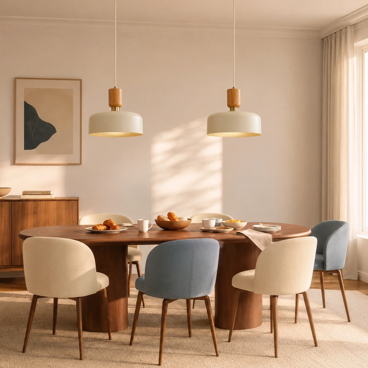 Porcelain flush mount lifestyle scene