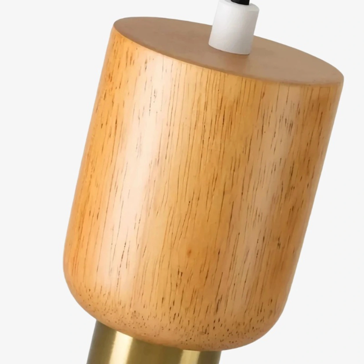 Natural oak connector detail