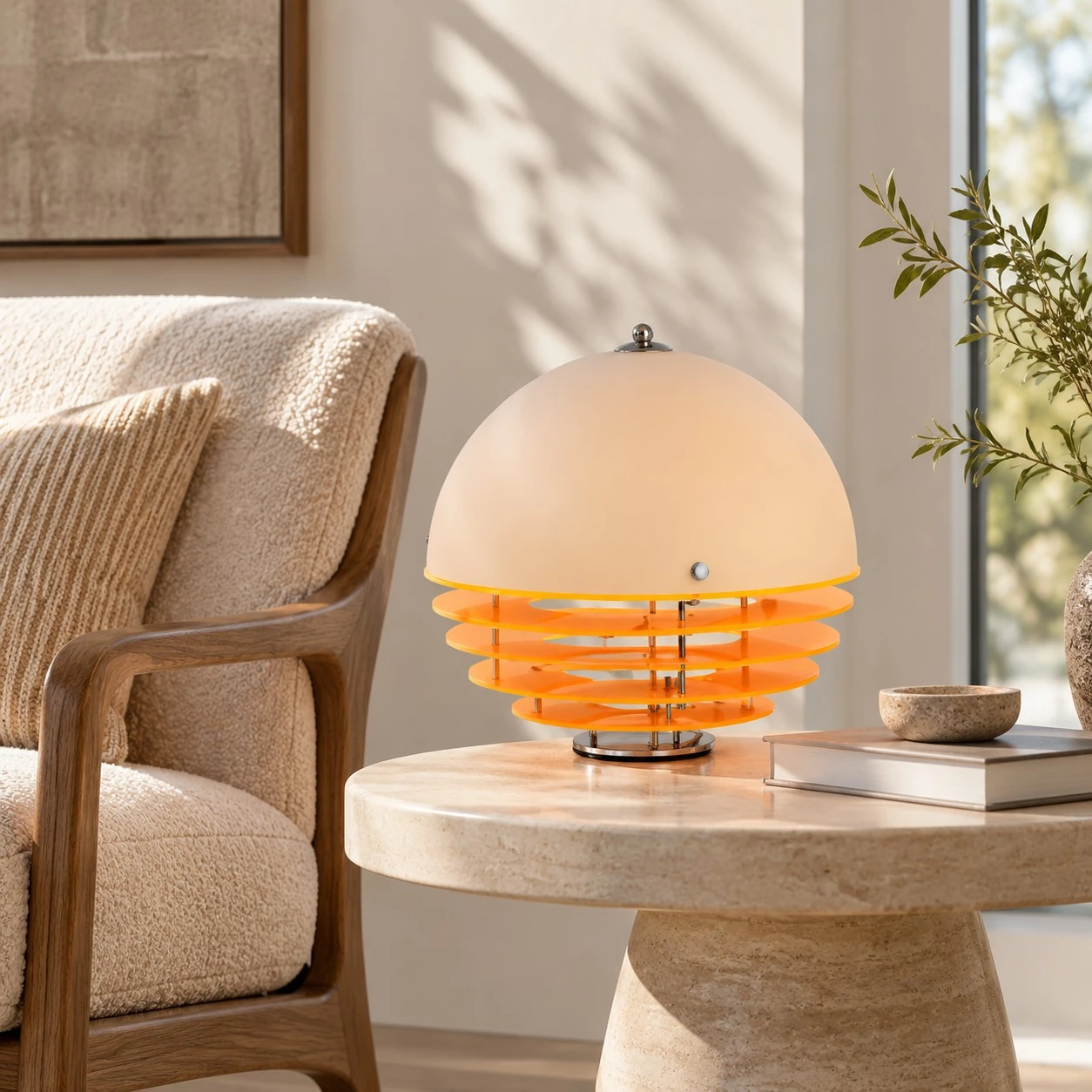 Harold Bauhaus Sunset Glass Table Lamp