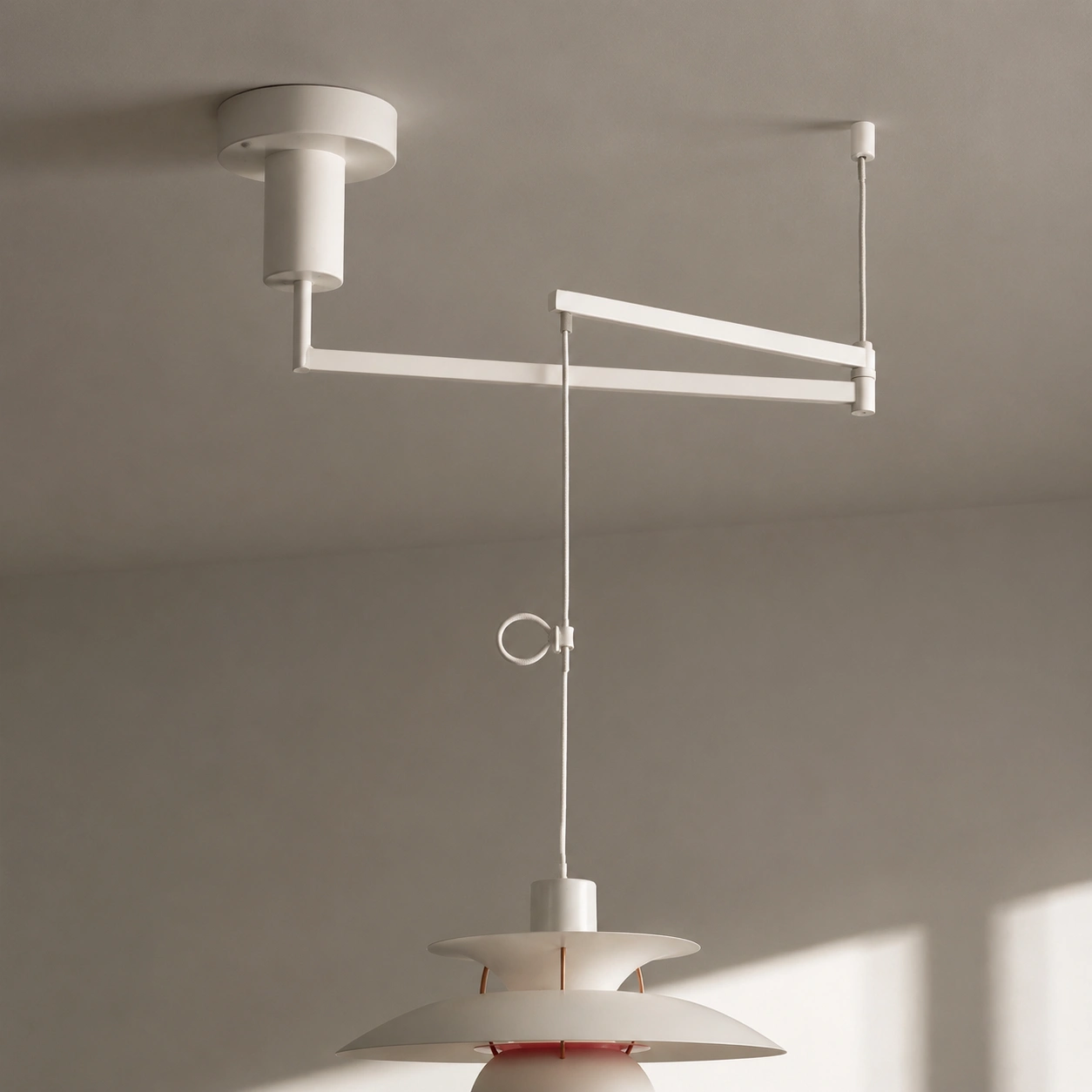 Complete ceiling canopy and swing arm