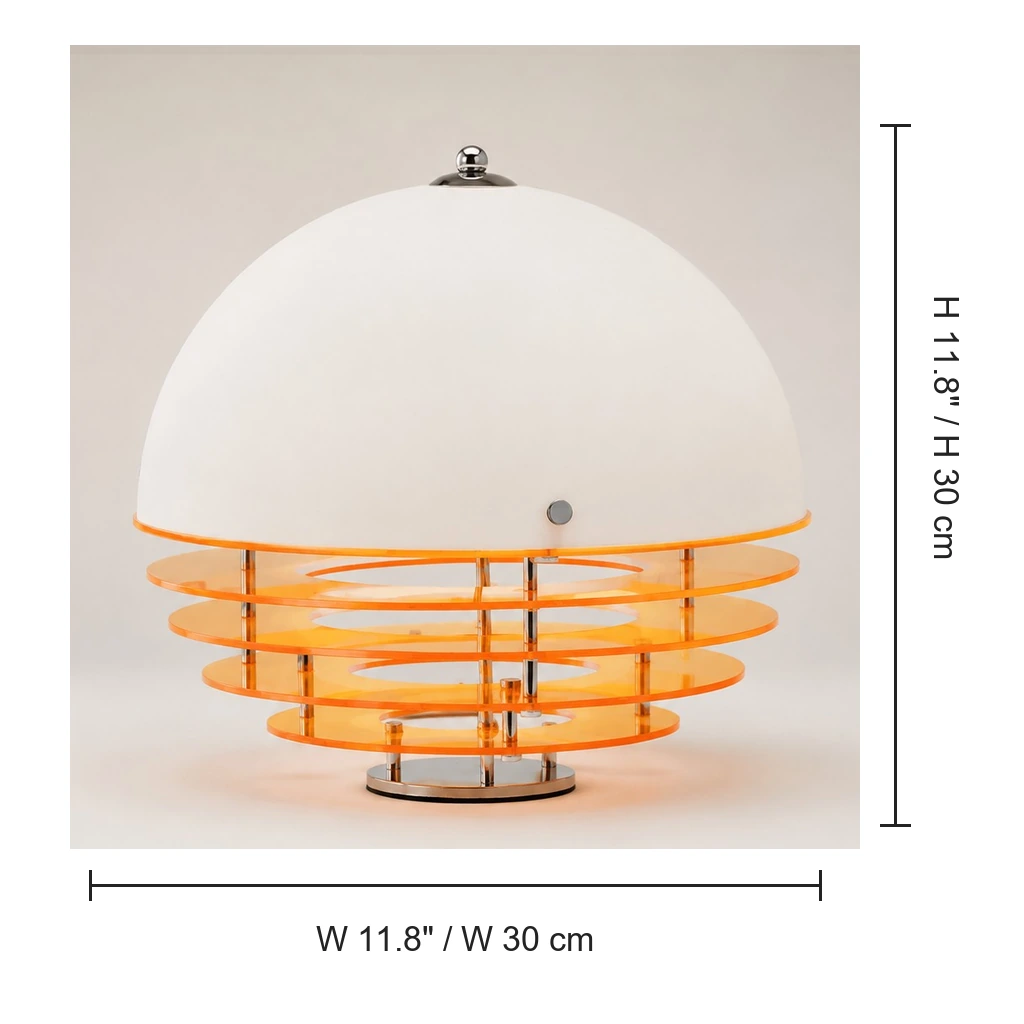 Harold lamp dimensions 30 centimetres wide and high