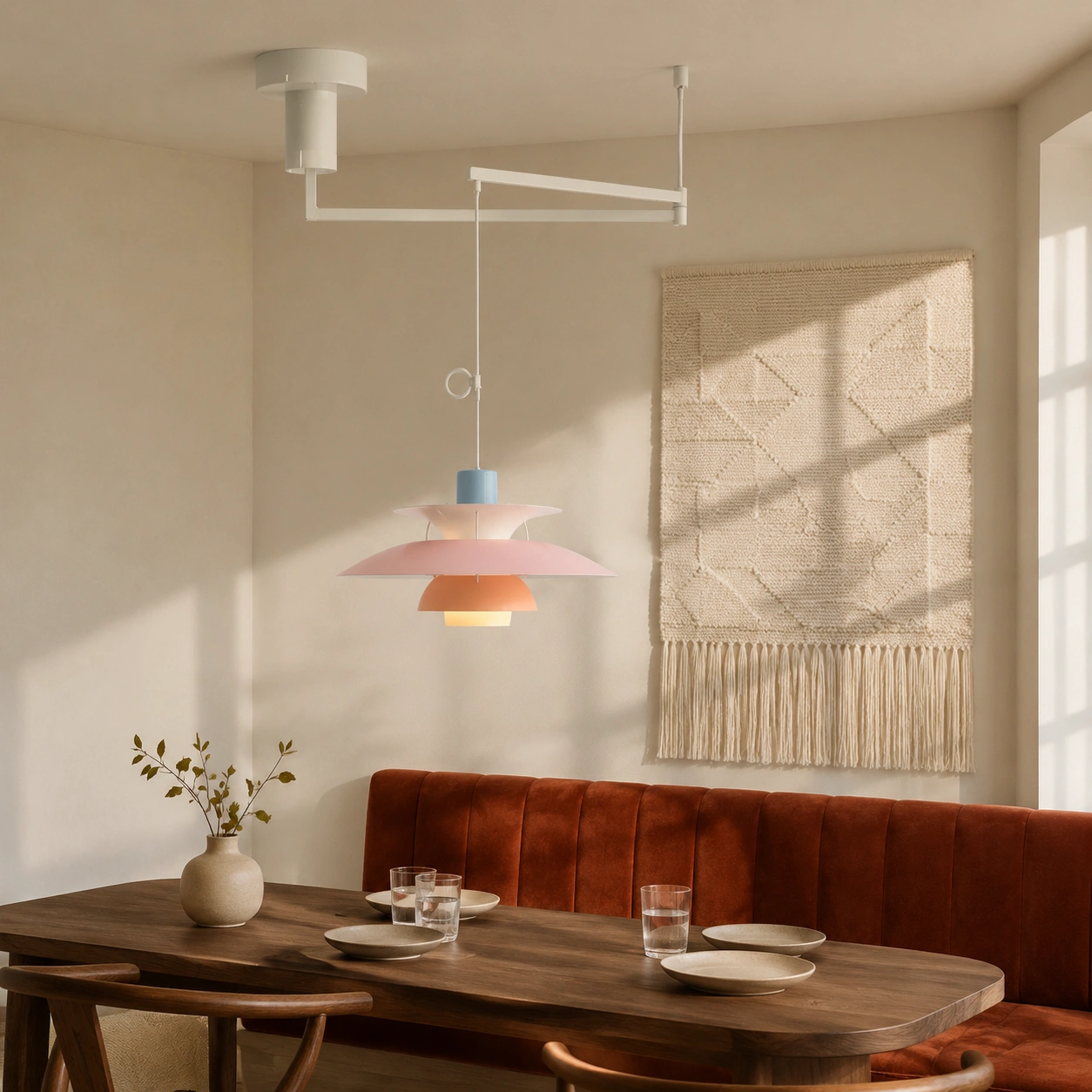 Gideon above a banquette
