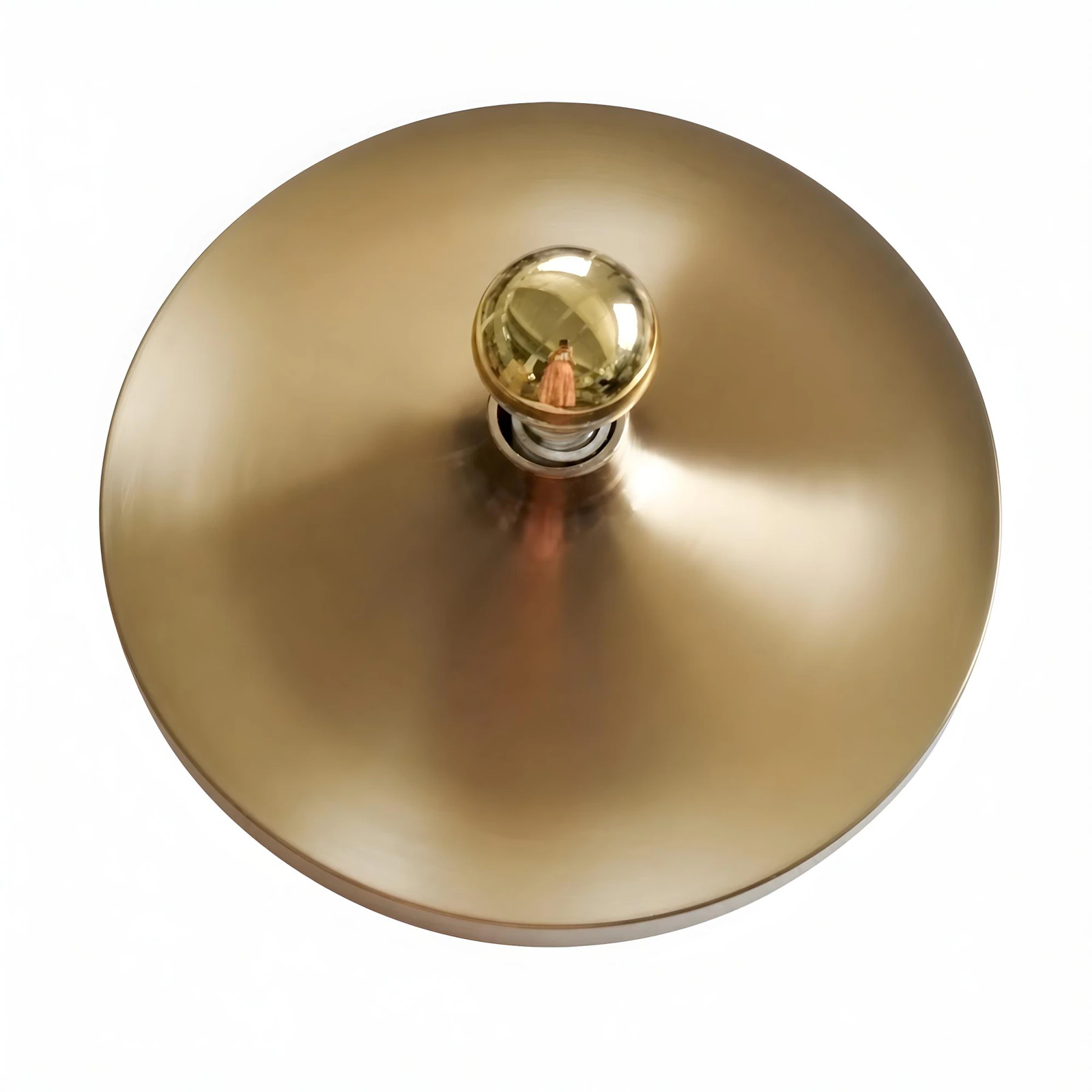 Rupert Bauhaus Disc Round Wall Sconce flat gold