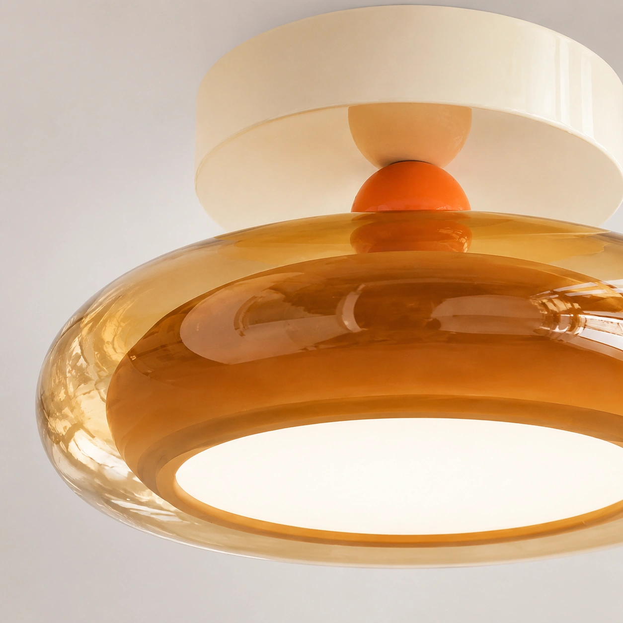 Close detail of integrated LED diffuser